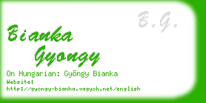 bianka gyongy business card